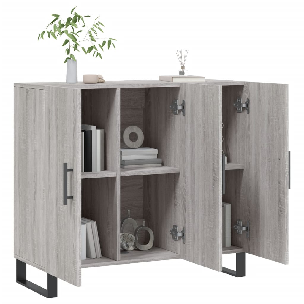 Dulap, gri sonoma, 90x34x80 cm, lemn compozit GartenMobel Dekor