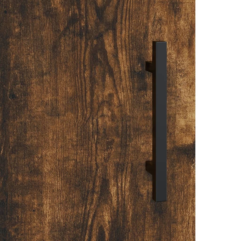 Dulap, stejar fumuriu, 90x34x80 cm, lemn compozit GartenMobel Dekor
