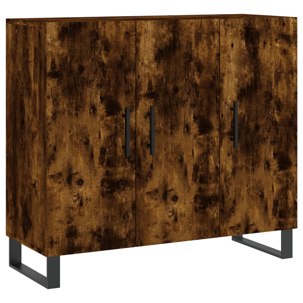 Dulap, stejar fumuriu, 90x34x80 cm, lemn compozit GartenMobel Dekor