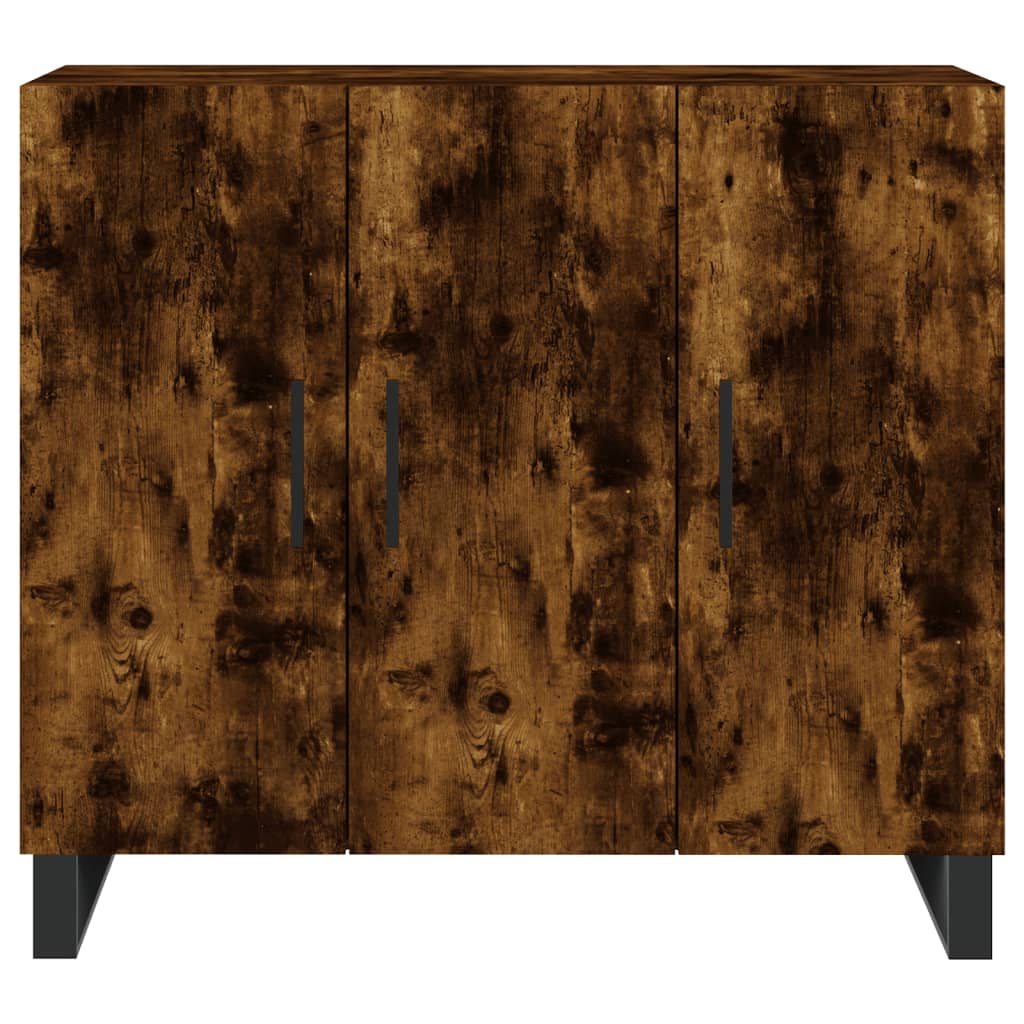 Dulap, stejar fumuriu, 90x34x80 cm, lemn compozit GartenMobel Dekor