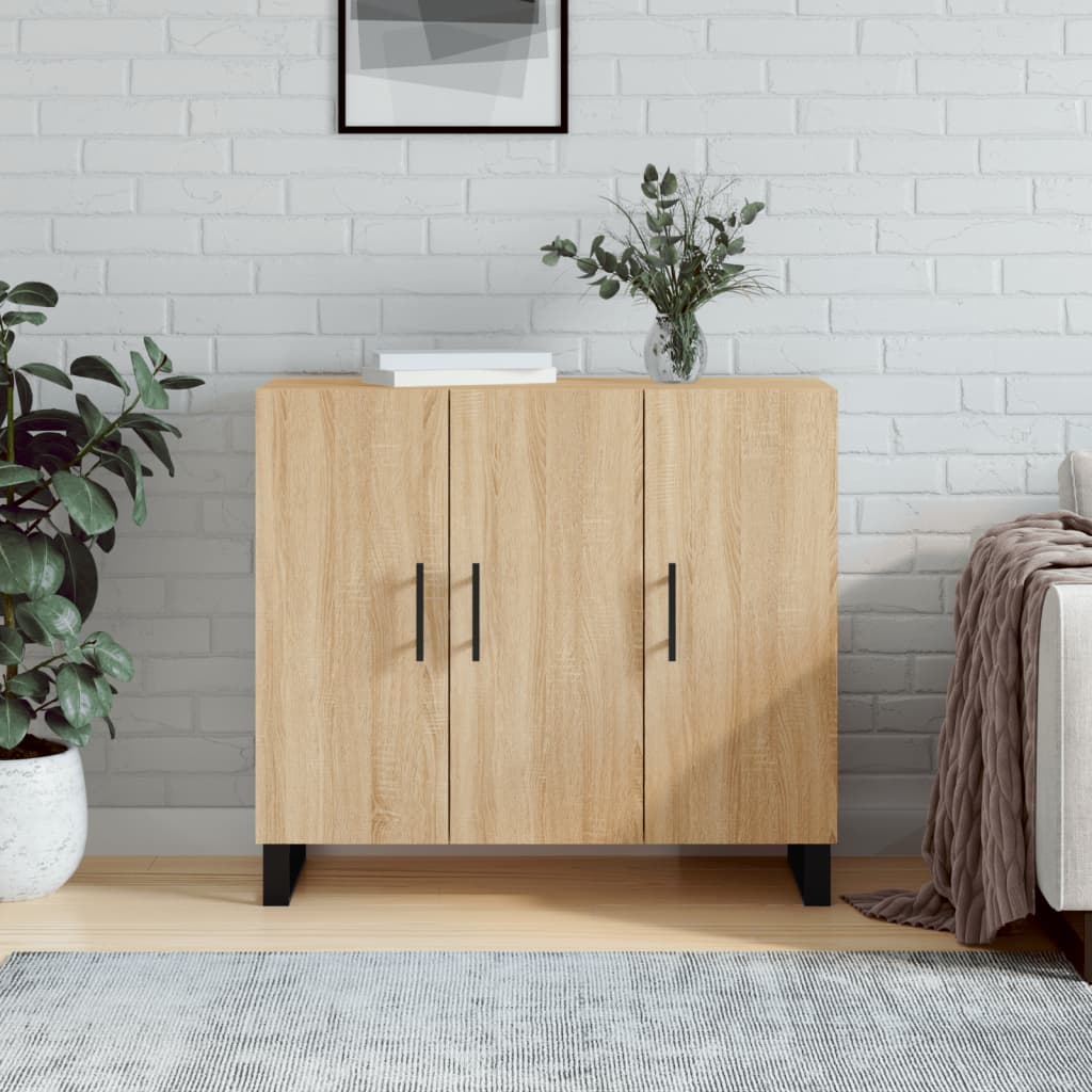 Dulap, stejar sonoma, 90x34x80 cm, lemn compozit GartenMobel Dekor