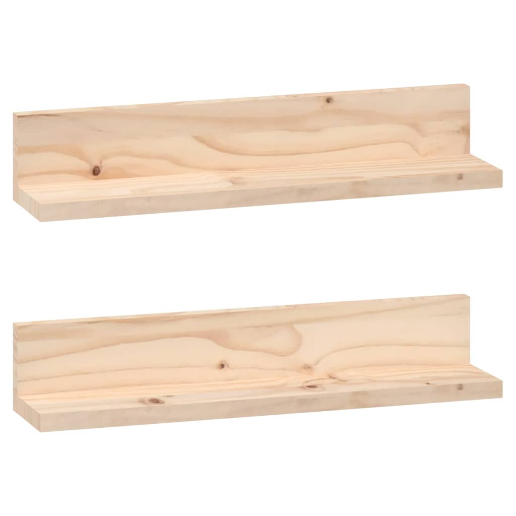 Rafturi de perete, 2 buc., 50x11x9 cm, lemn masiv de pin GartenMobel Dekor