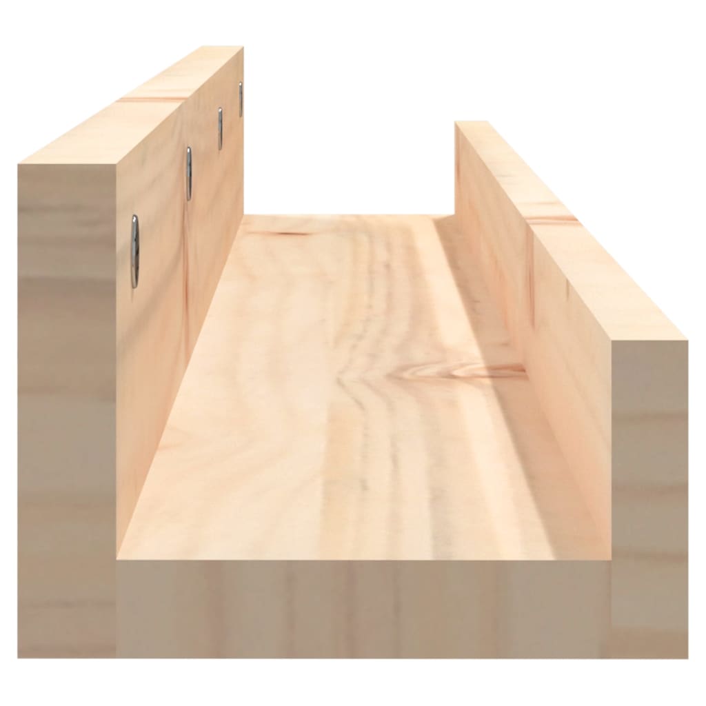 Rafturi de perete, 2 buc., 80x12x9 cm, lemn masiv de pin GartenMobel Dekor