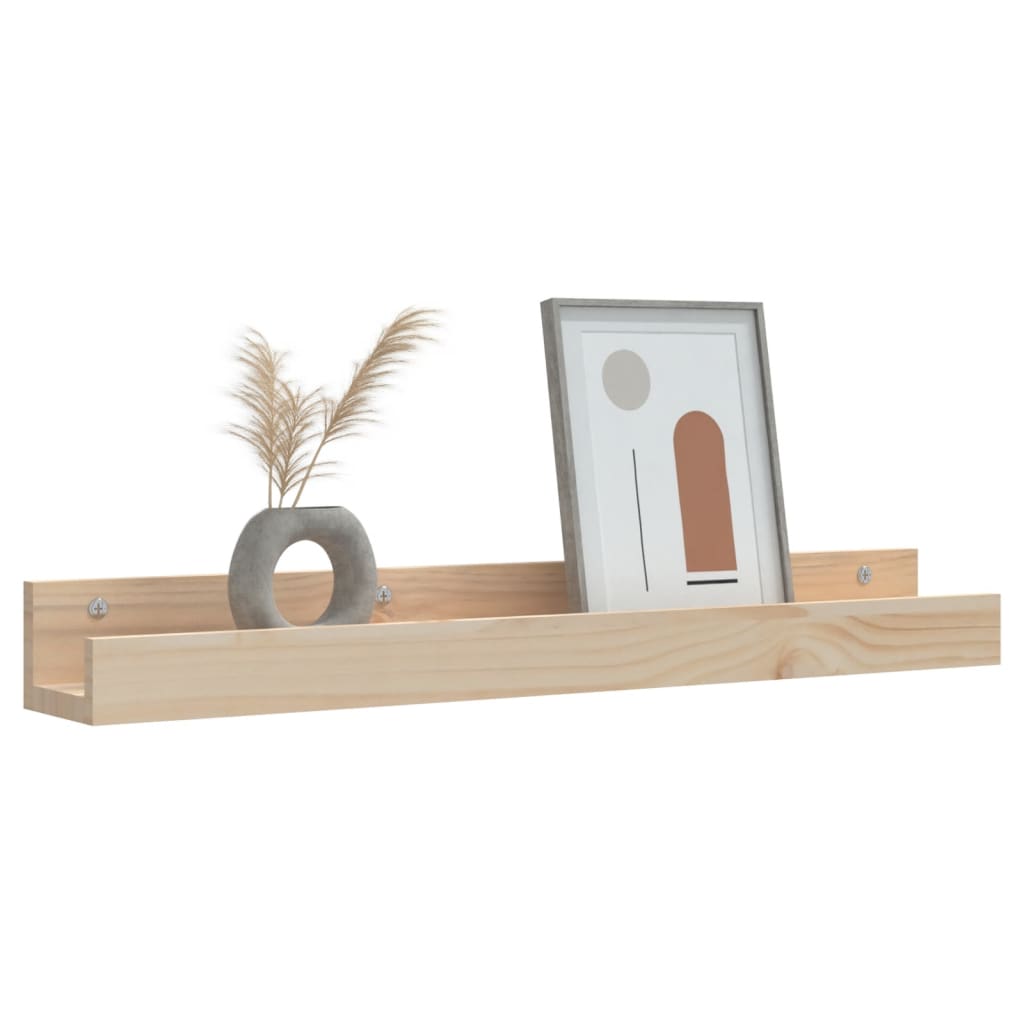 Rafturi de perete, 2 buc., 80x12x9 cm, lemn masiv de pin GartenMobel Dekor
