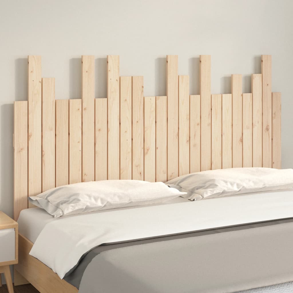 Tăblie de pat pentru perete, 146,5x3x80 cm, lemn masiv de pin GartenMobel Dekor