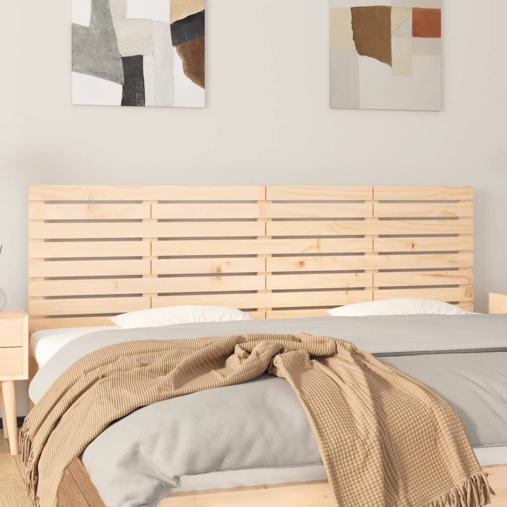 Tăblie de pat pentru perete, 206x3x63 cm, lemn masiv de pin GartenMobel Dekor