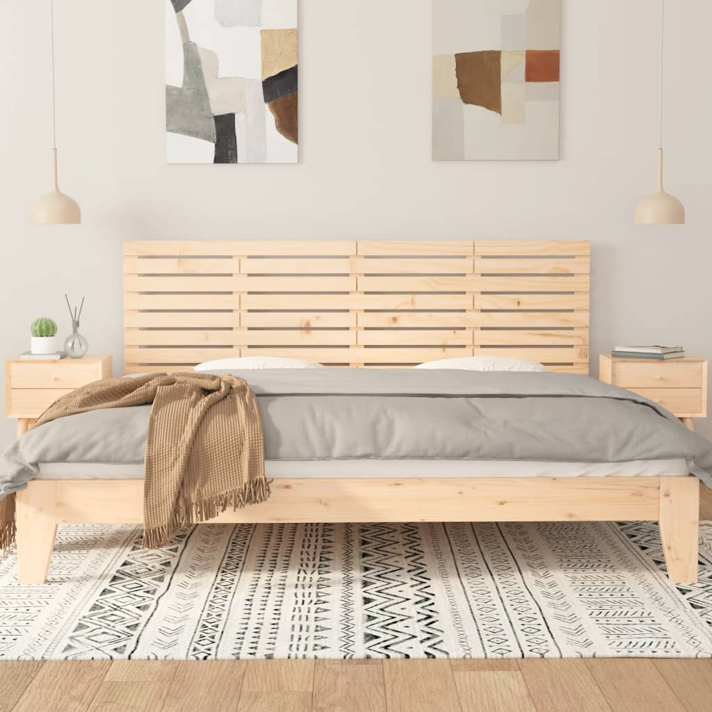 Tăblie de pat pentru perete, 206x3x63 cm, lemn masiv de pin GartenMobel Dekor