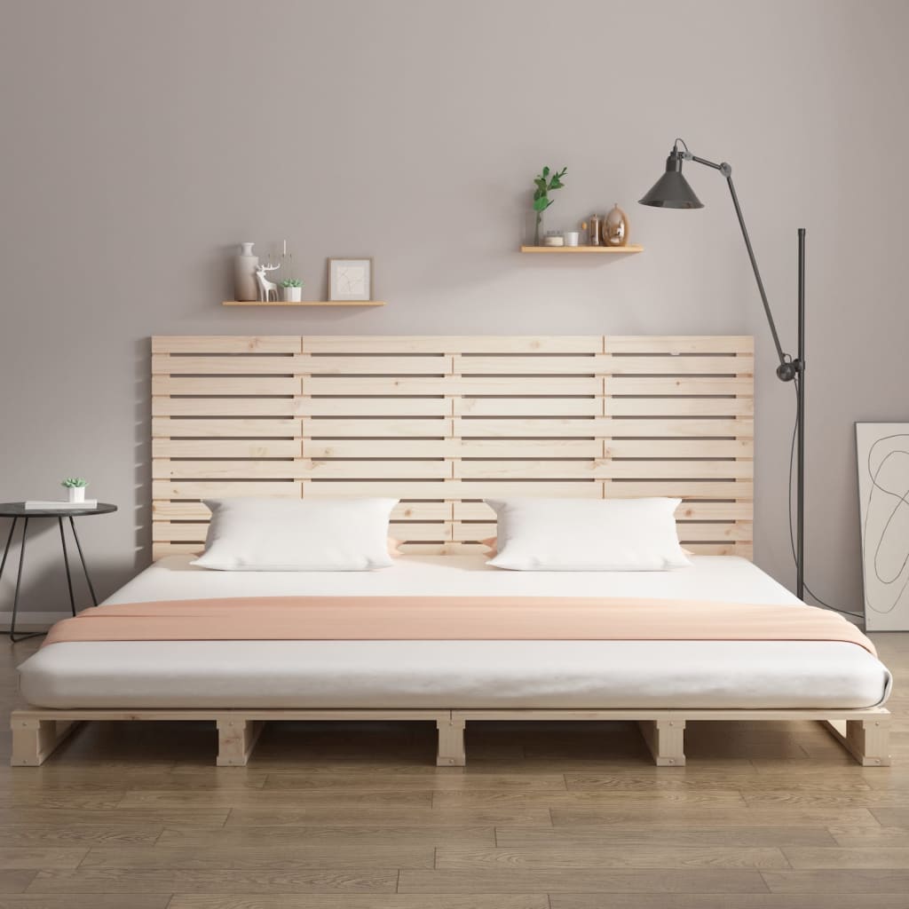 Tăblie de pat pentru perete, 206x3x91,5 cm, lemn masiv de pin GartenMobel Dekor