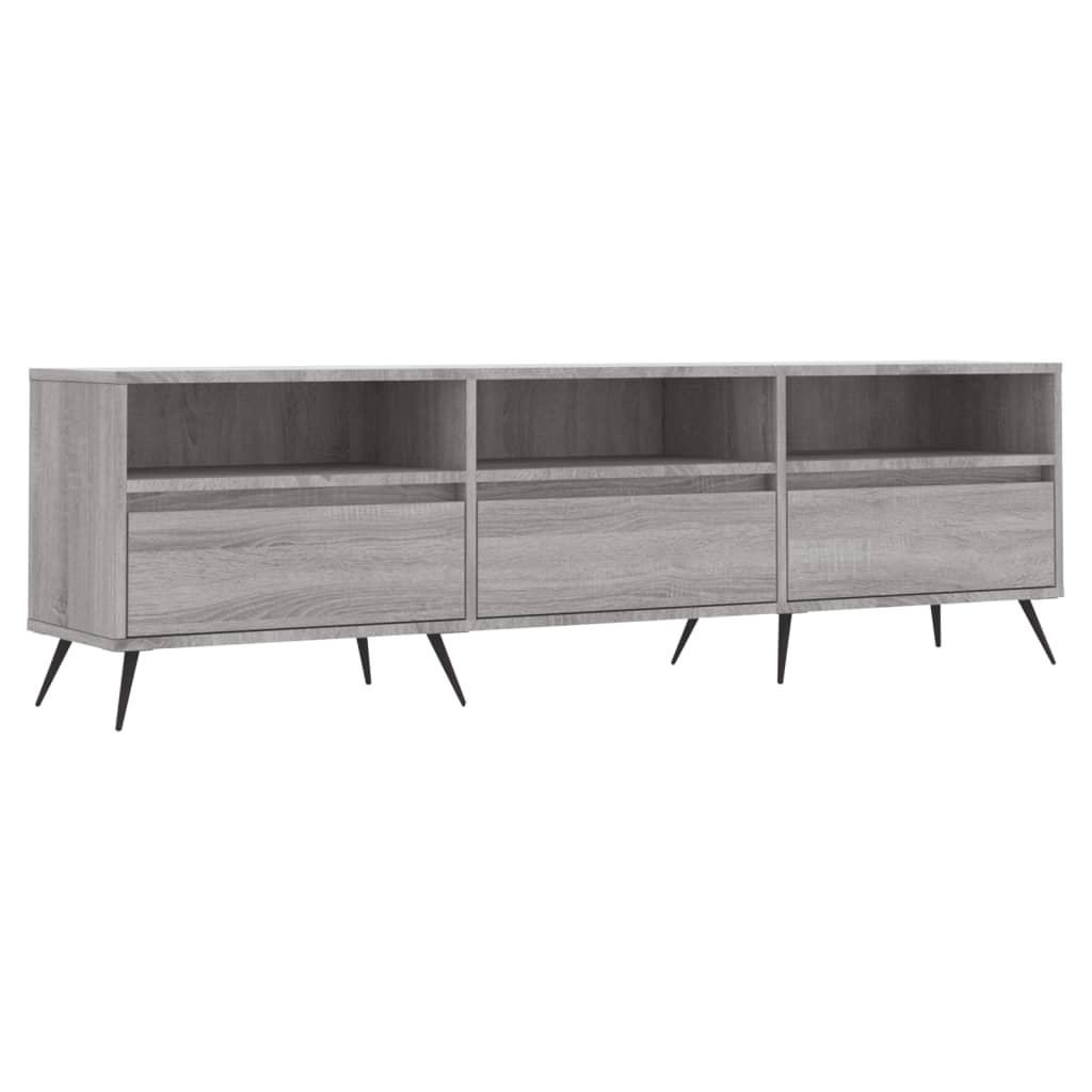 Comodă TV, gri sonoma, 150x30x44,5 cm, lemn prelucrat GartenMobel Dekor