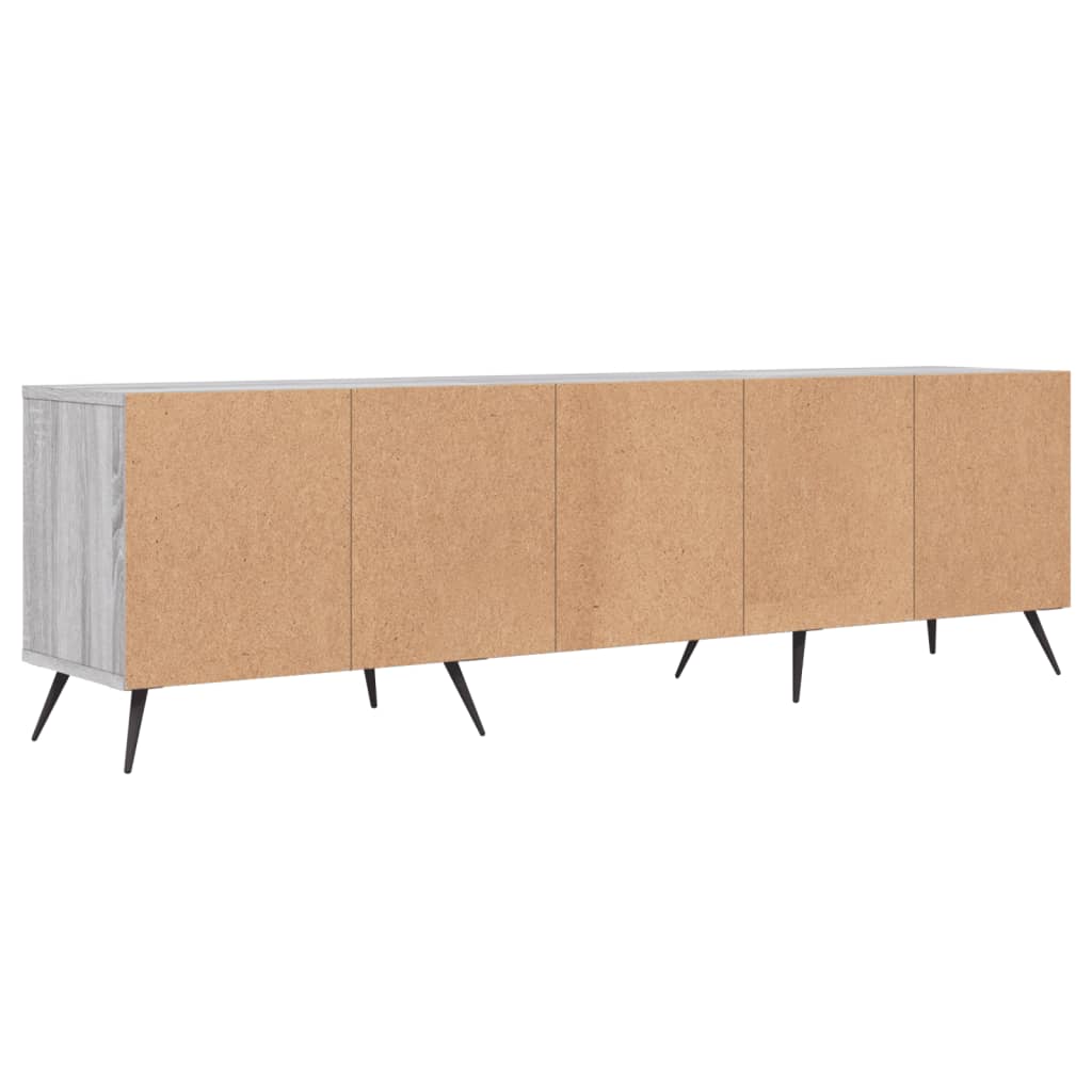Comodă TV, gri sonoma, 150x30x44,5 cm, lemn prelucrat GartenMobel Dekor