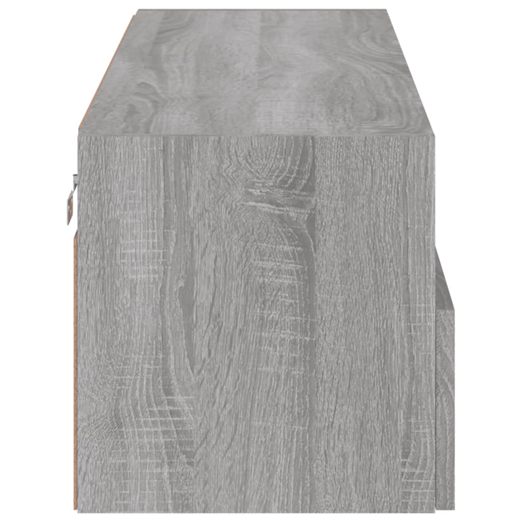 Comodă TV de perete, gri sonoma, 100x30x30 cm, lemn prelucrat GartenMobel Dekor