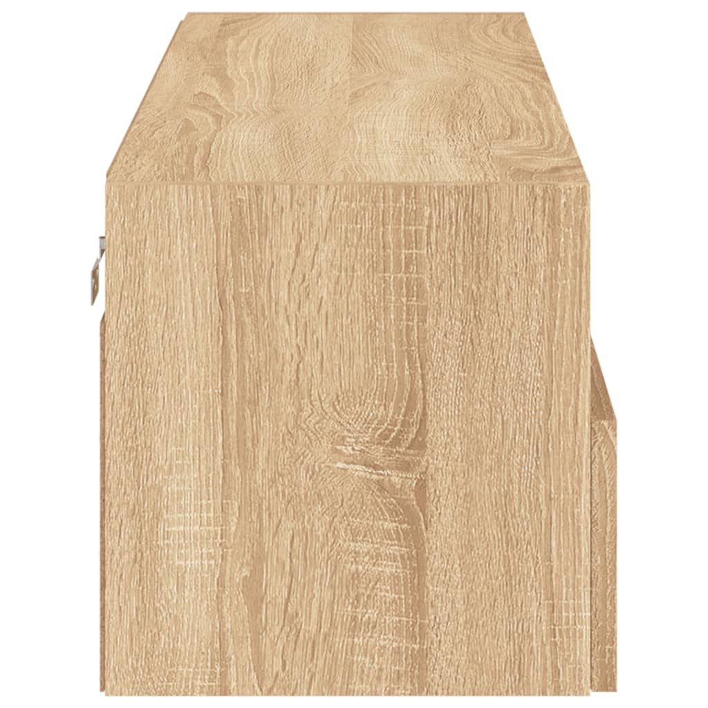 Comodă TV de perete, stejar sonoma, 100x30x30 cm lemn prelucrat GartenMobel Dekor
