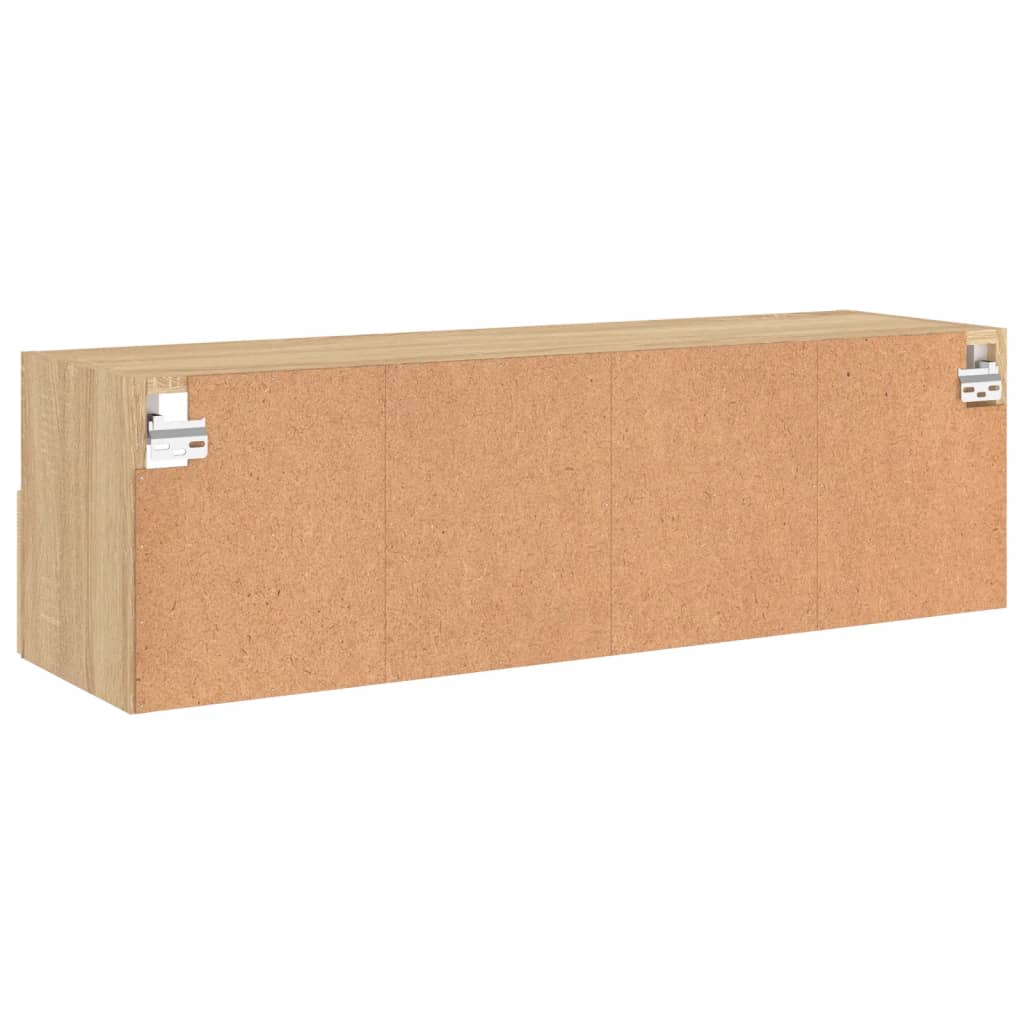 Comodă TV de perete, stejar sonoma, 100x30x30 cm lemn prelucrat GartenMobel Dekor