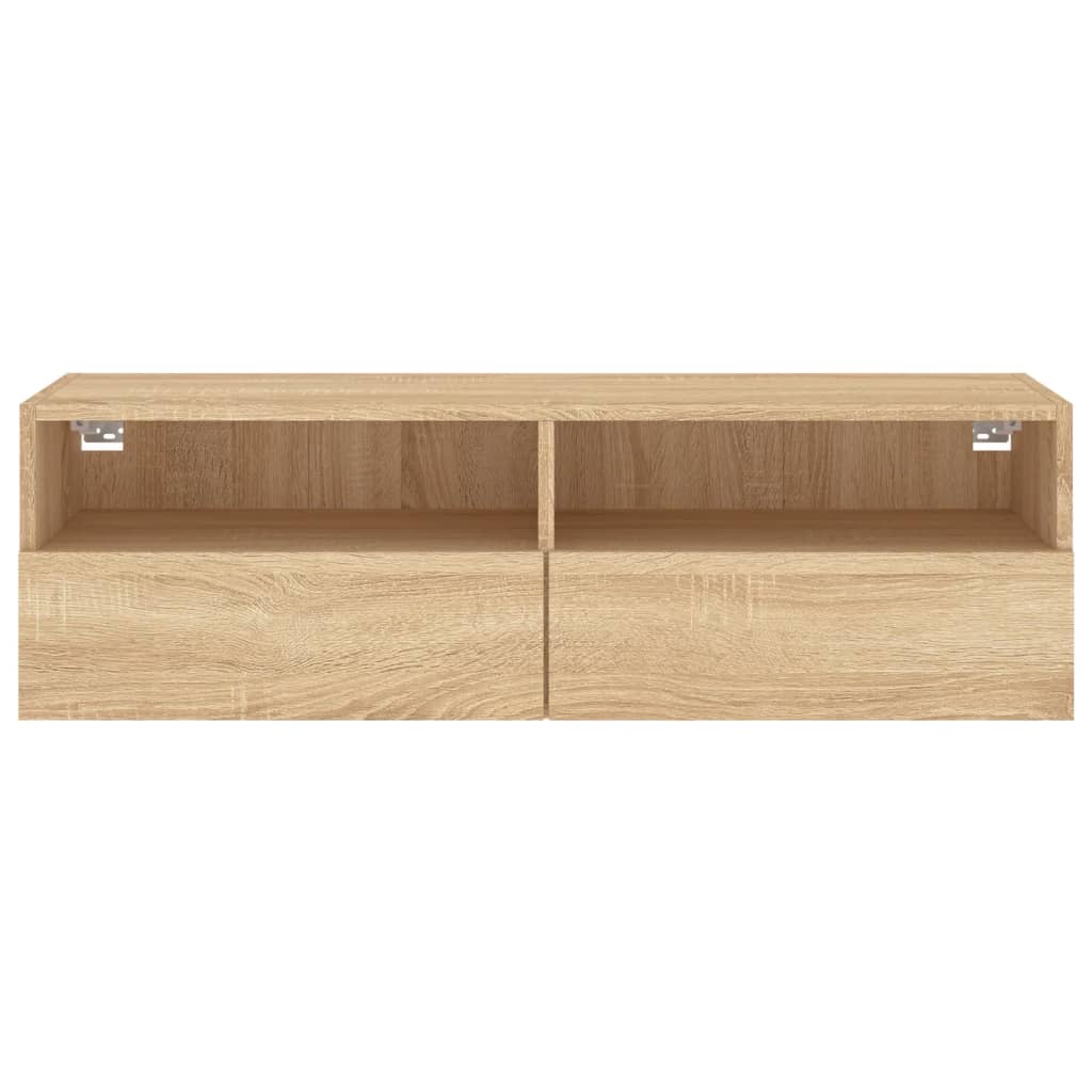 Comodă TV de perete, stejar sonoma, 100x30x30 cm lemn prelucrat GartenMobel Dekor