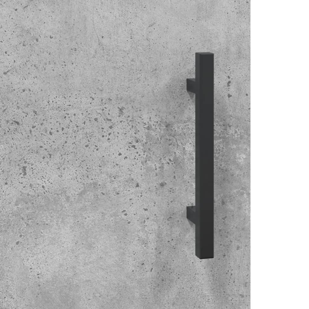 Dulap înalt, gri beton, 69,5x31x115 cm, lemn compozit GartenMobel Dekor