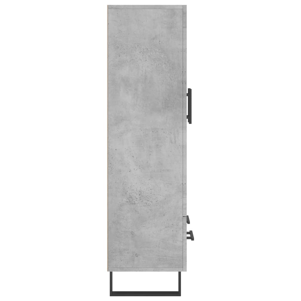 Dulap înalt, gri beton, 69,5x31x115 cm, lemn compozit GartenMobel Dekor
