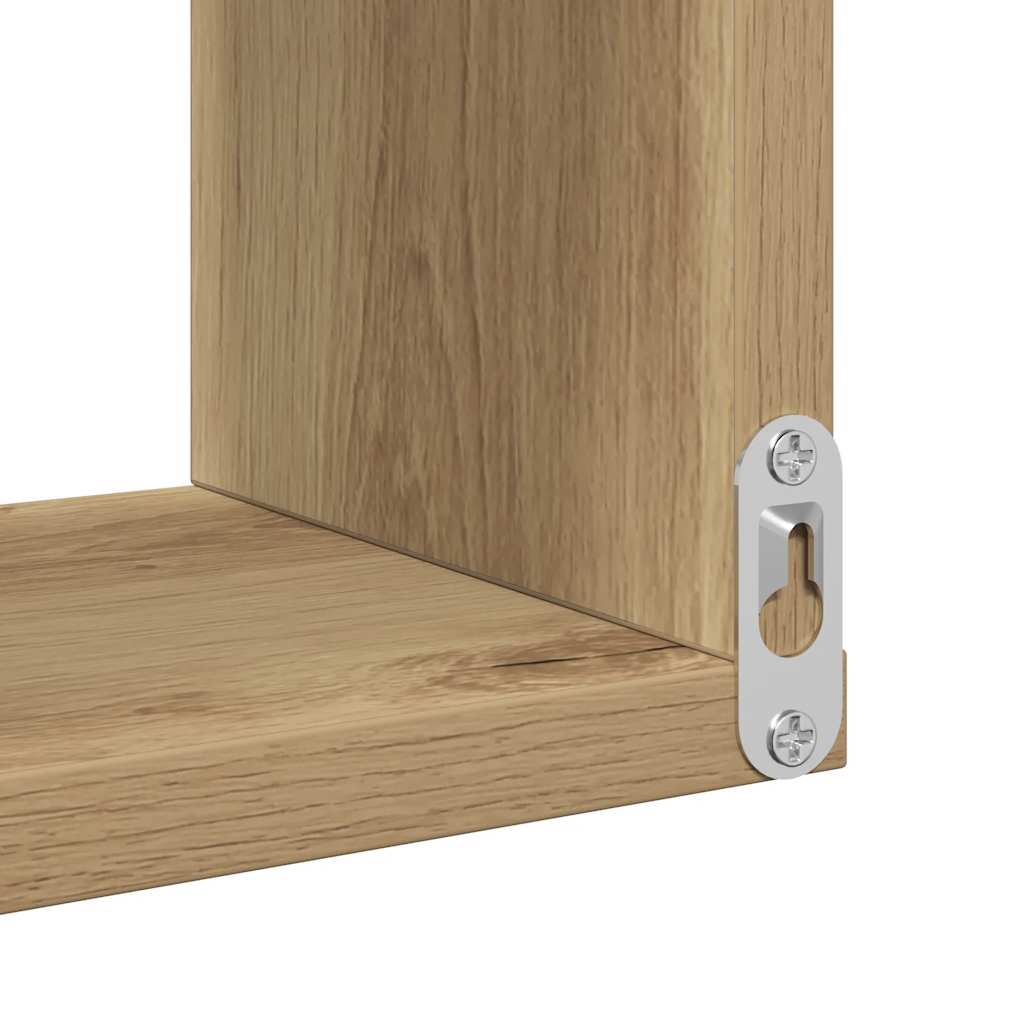 Rafturi colțar perete 2 buc. stejar artizanal 40x40x49,5cm lemn GartenMobel Dekor