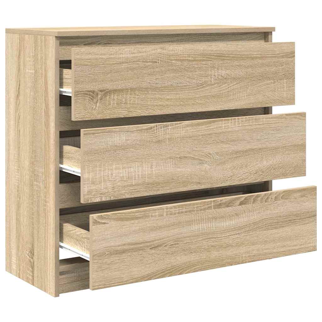 Bufetă Stejar Sonoma 80x35x76 cm Lemn prelucrat GartenMobel Dekor