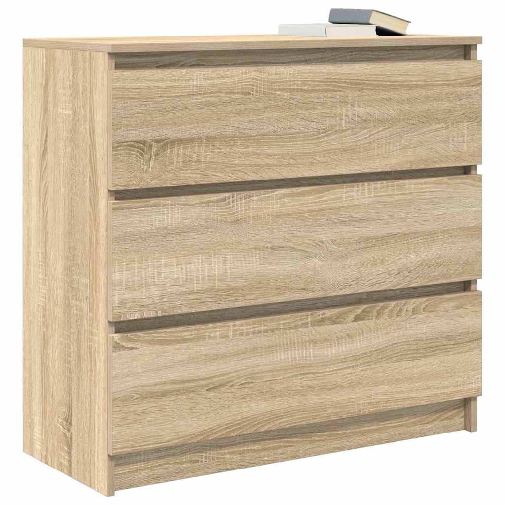 Bufetă Stejar Sonoma 80x35x76 cm Lemn prelucrat GartenMobel Dekor