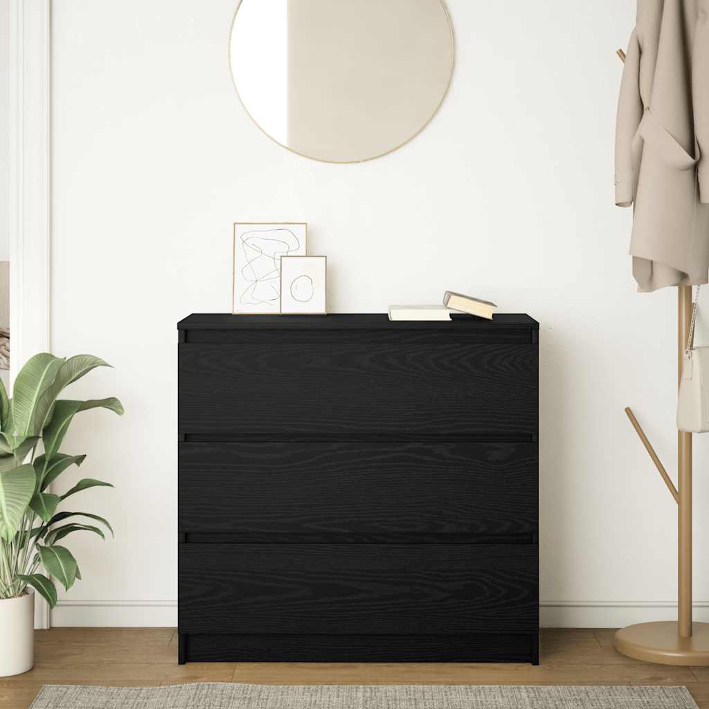 Bufetă Stejar negru 80x35x76 cm Lemn prelucrat GartenMobel Dekor