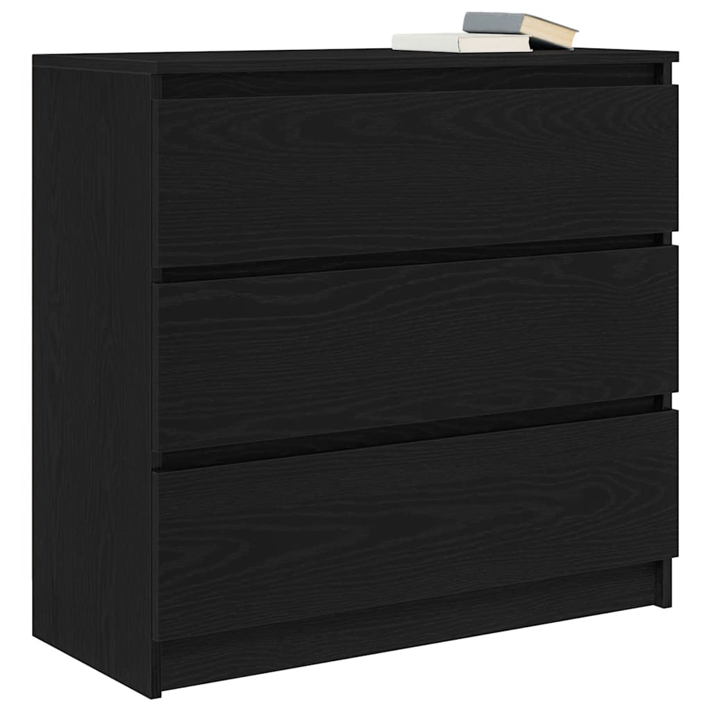 Bufetă Stejar negru 80x35x76 cm Lemn prelucrat GartenMobel Dekor