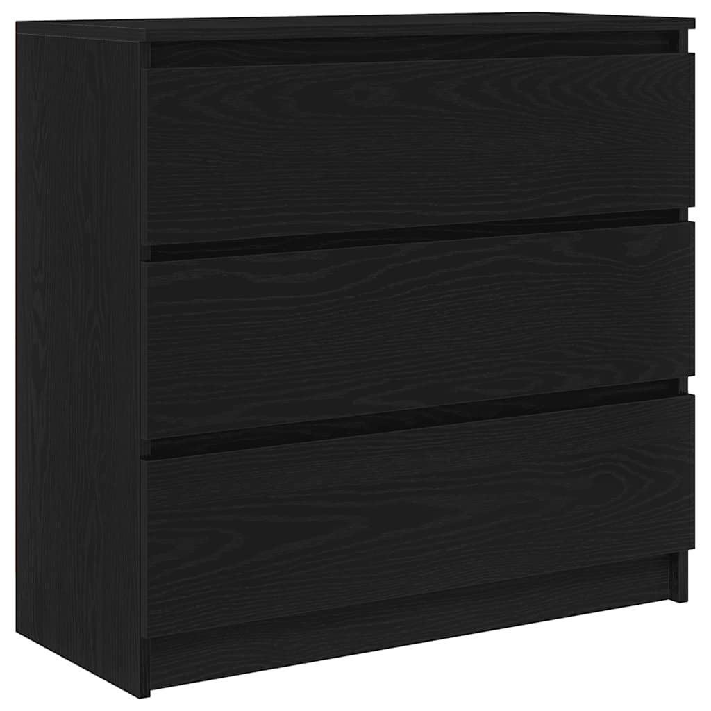 Bufetă Stejar negru 80x35x76 cm Lemn prelucrat GartenMobel Dekor