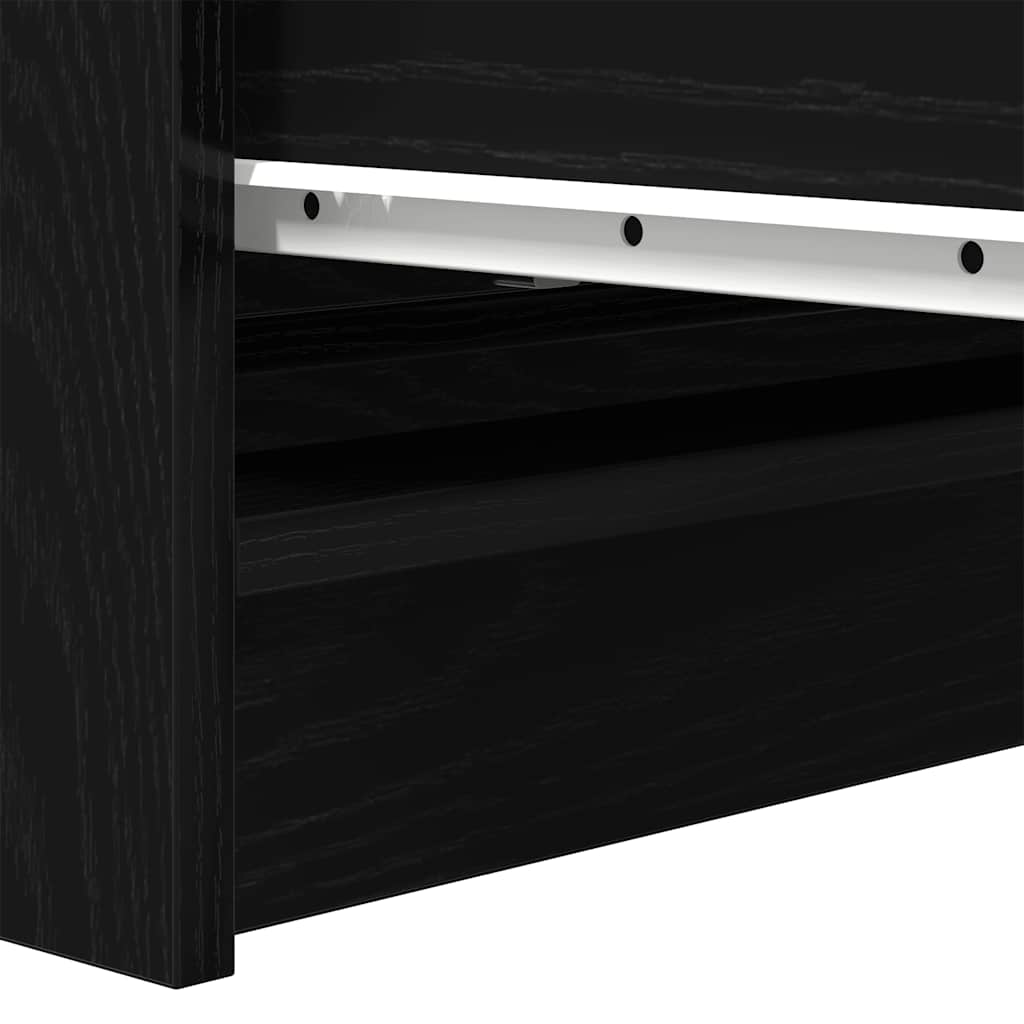 Bufetă Stejar negru 80x35x76 cm Lemn prelucrat GartenMobel Dekor
