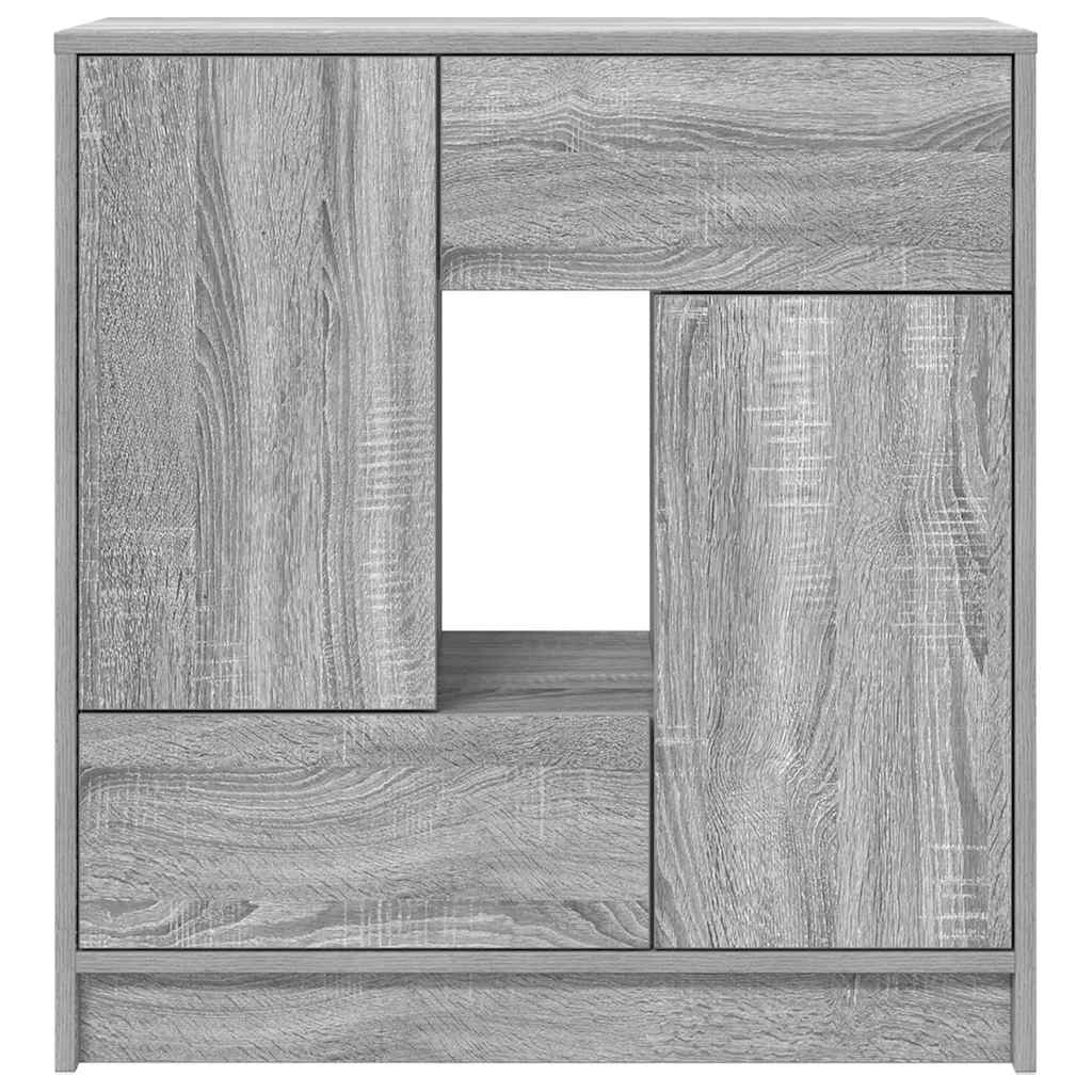 Bufetă cu sertare și uși Gri Sonoma 70,5x34x74,5 cm GartenMobel Dekor