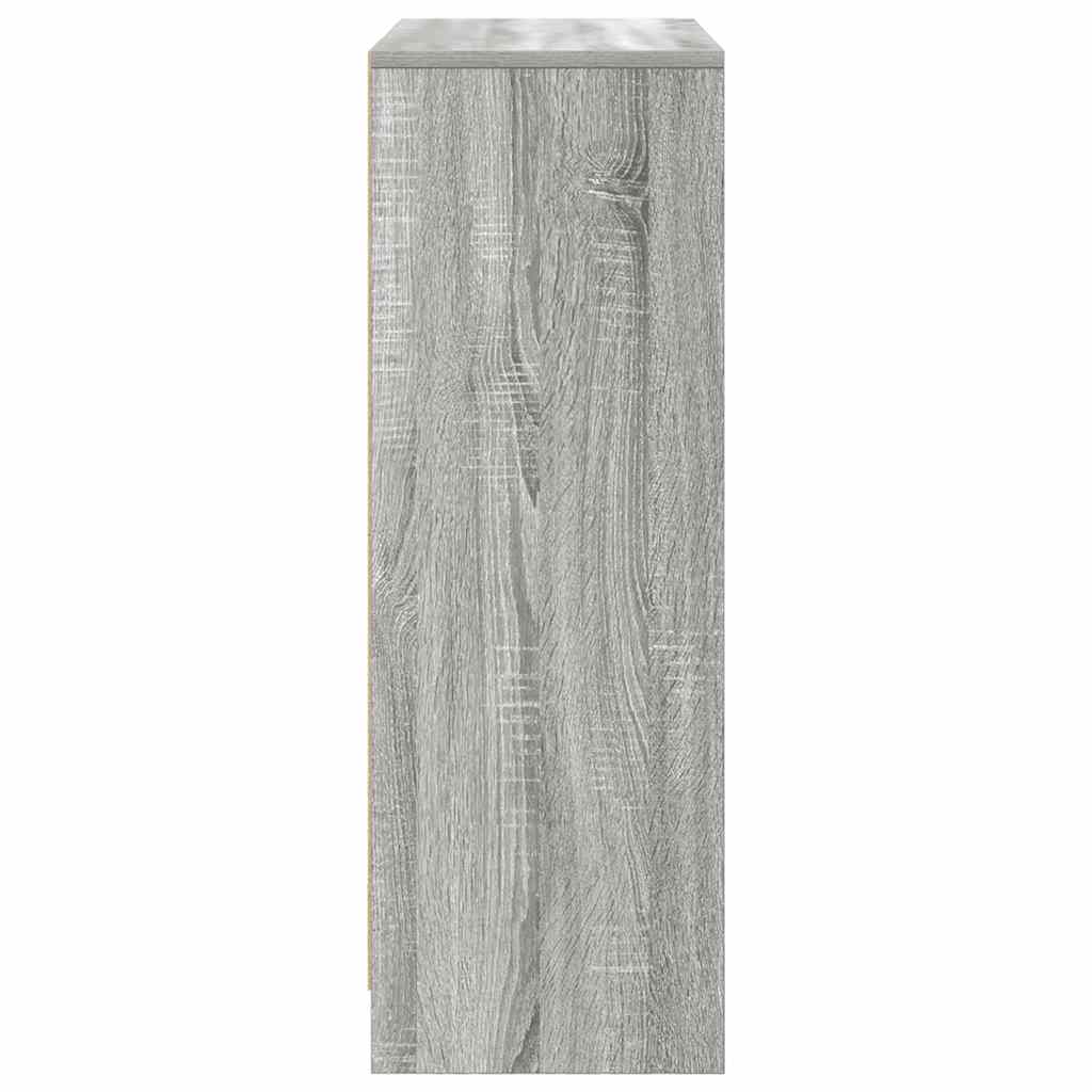 Bufetă cu sertare și uși Gri Sonoma 73x31x90 cm GartenMobel Dekor