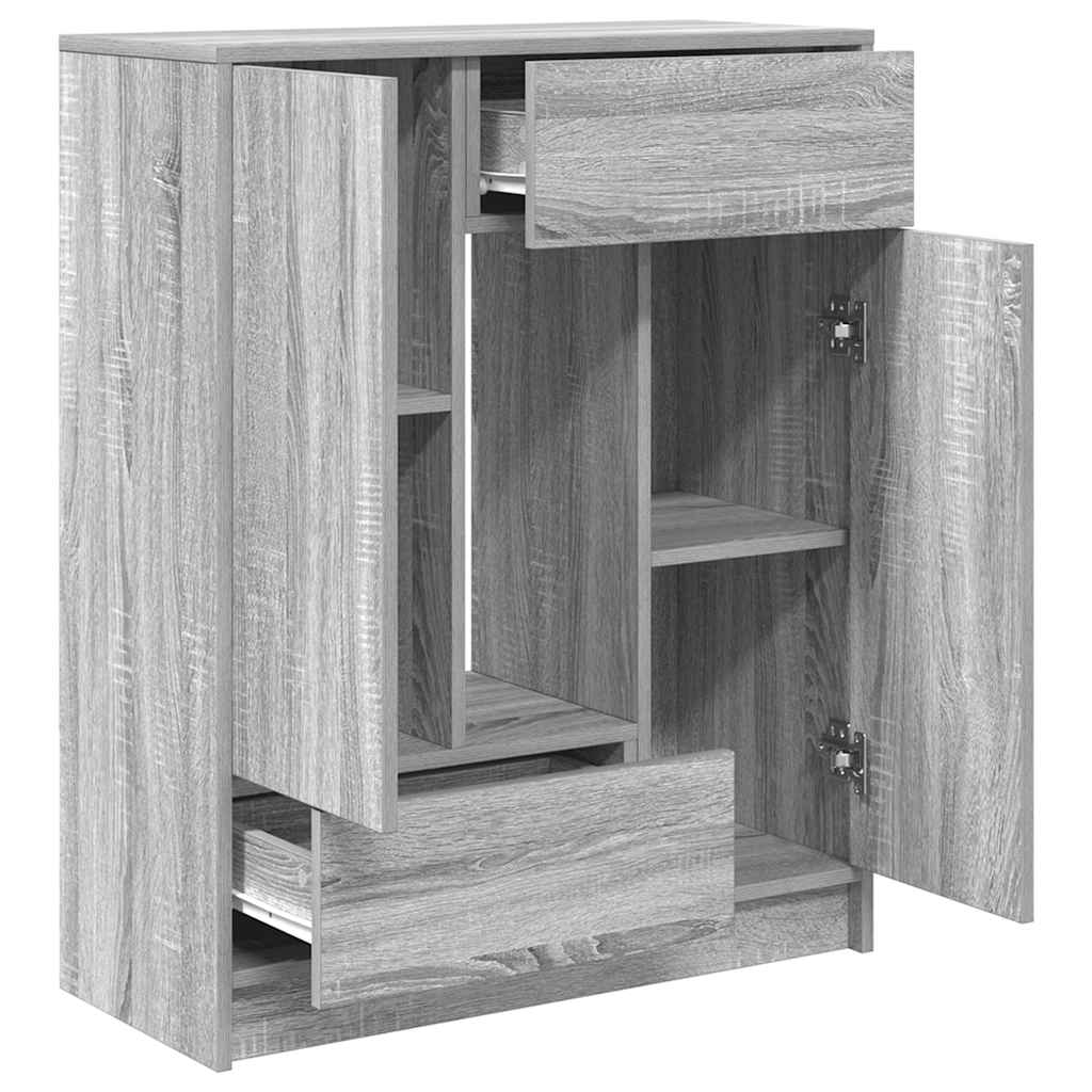 Bufetă cu sertare și uși Gri Sonoma 73x31x90 cm GartenMobel Dekor