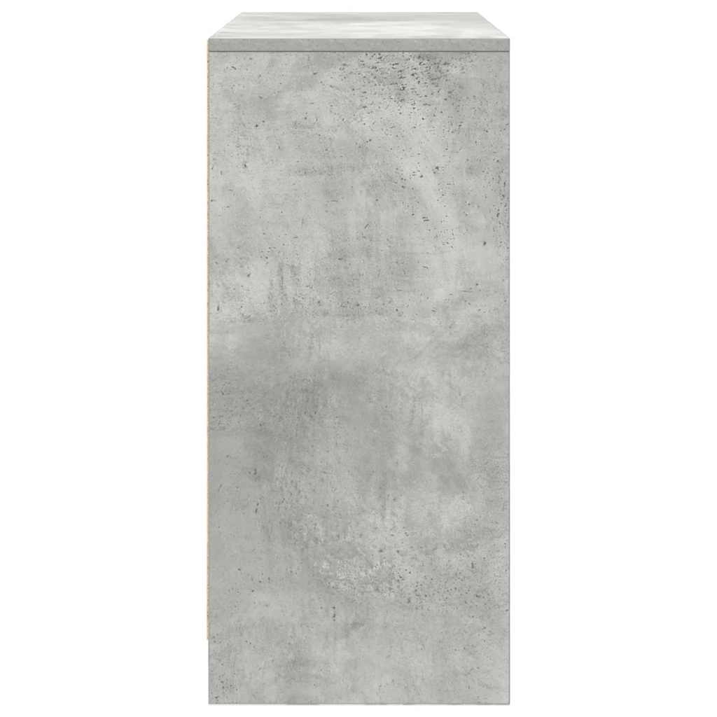 Bufetă cu sertare și uși Gri beton 70,5x34x74,5 cm GartenMobel Dekor