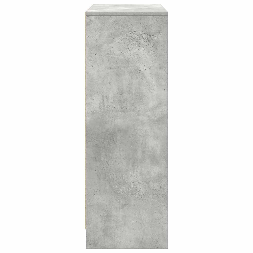 Bufetă cu sertare și uși Gri beton 73x31x90 cm GartenMobel Dekor