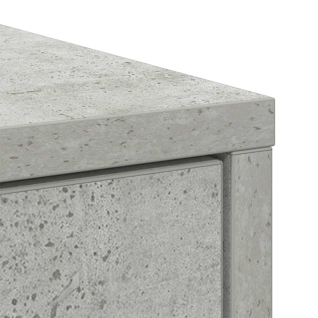Bufetă cu sertare și uși Gri beton 73x31x90 cm GartenMobel Dekor
