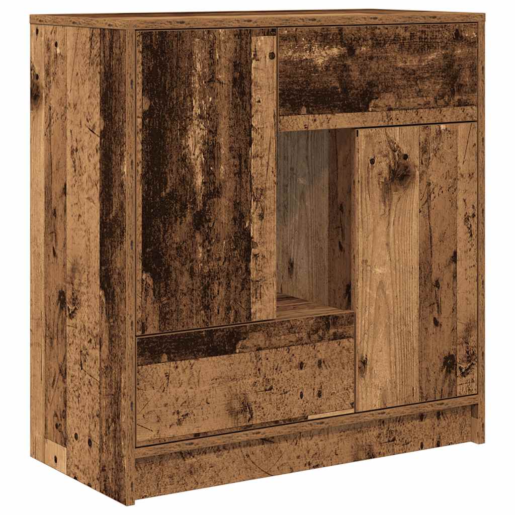 Bufetă cu sertare și uși Lemn vechi 70,5x34x74,5 cm GartenMobel Dekor