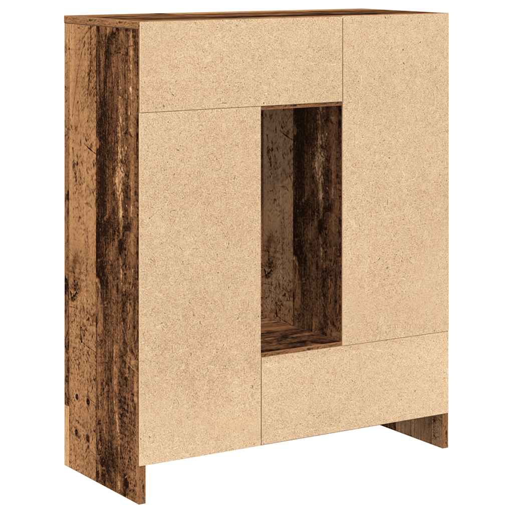 Bufetă cu sertare și uși Lemn vechi 73x31x90 cm GartenMobel Dekor