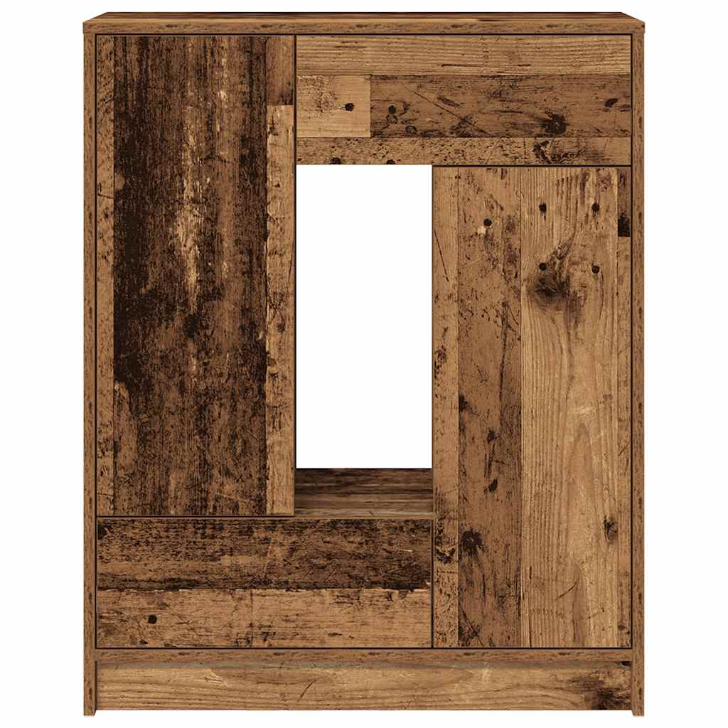 Bufetă cu sertare și uși Lemn vechi 73x31x90 cm GartenMobel Dekor