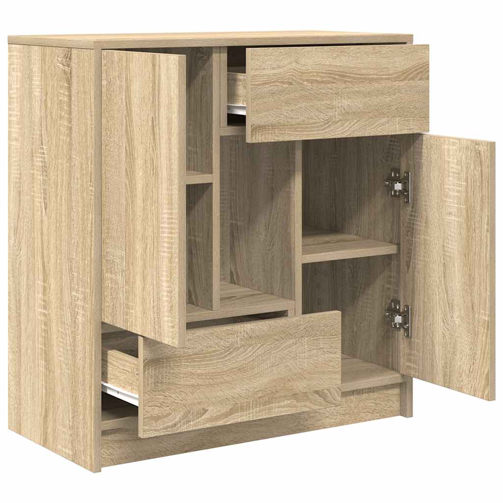 Bufetă cu sertare și uși Stejar Sonoma 70,5x34x74,5 cm GartenMobel Dekor