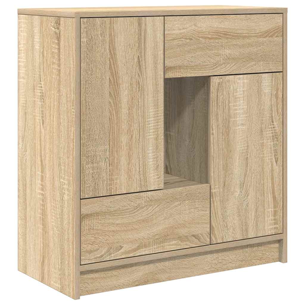 Bufetă cu sertare și uși Stejar Sonoma 70,5x34x74,5 cm GartenMobel Dekor