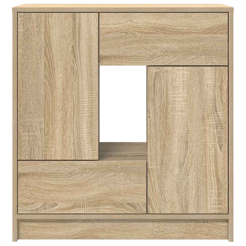 Bufetă cu sertare și uși Stejar Sonoma 70,5x34x74,5 cm GartenMobel Dekor