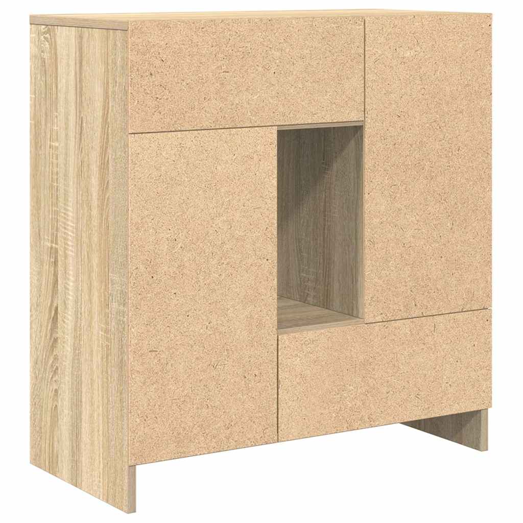 Bufetă cu sertare și uși Stejar Sonoma 70,5x34x74,5 cm GartenMobel Dekor