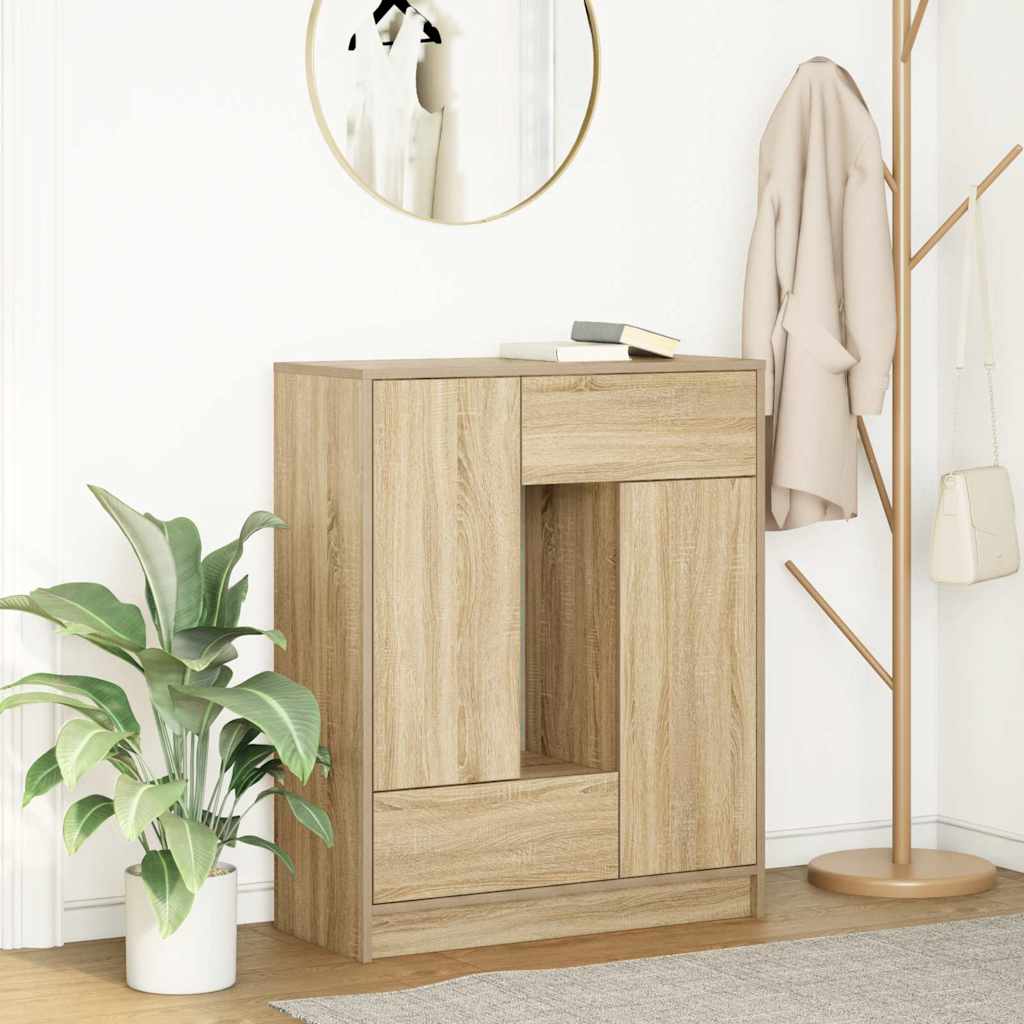 Bufetă cu sertare și uși Stejar Sonoma 73x31x90 cm GartenMobel Dekor