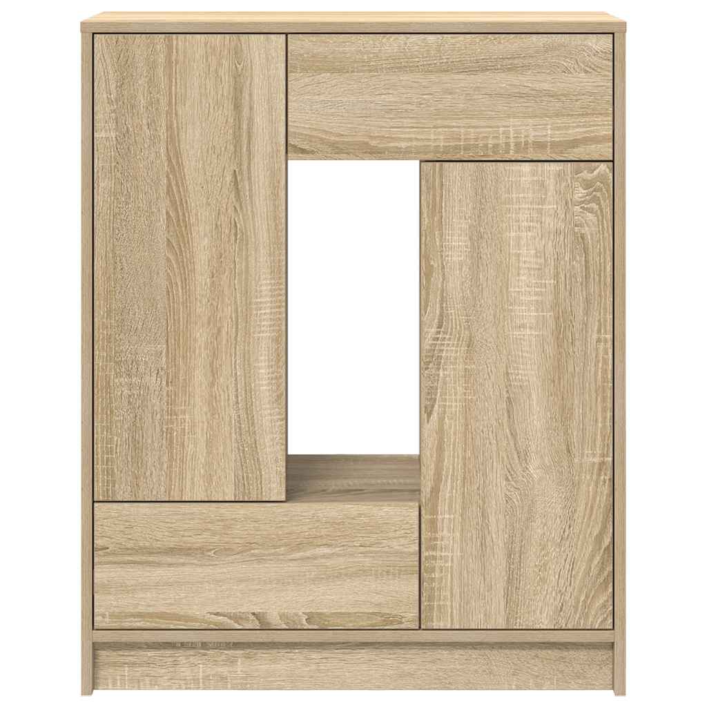 Bufetă cu sertare și uși Stejar Sonoma 73x31x90 cm GartenMobel Dekor