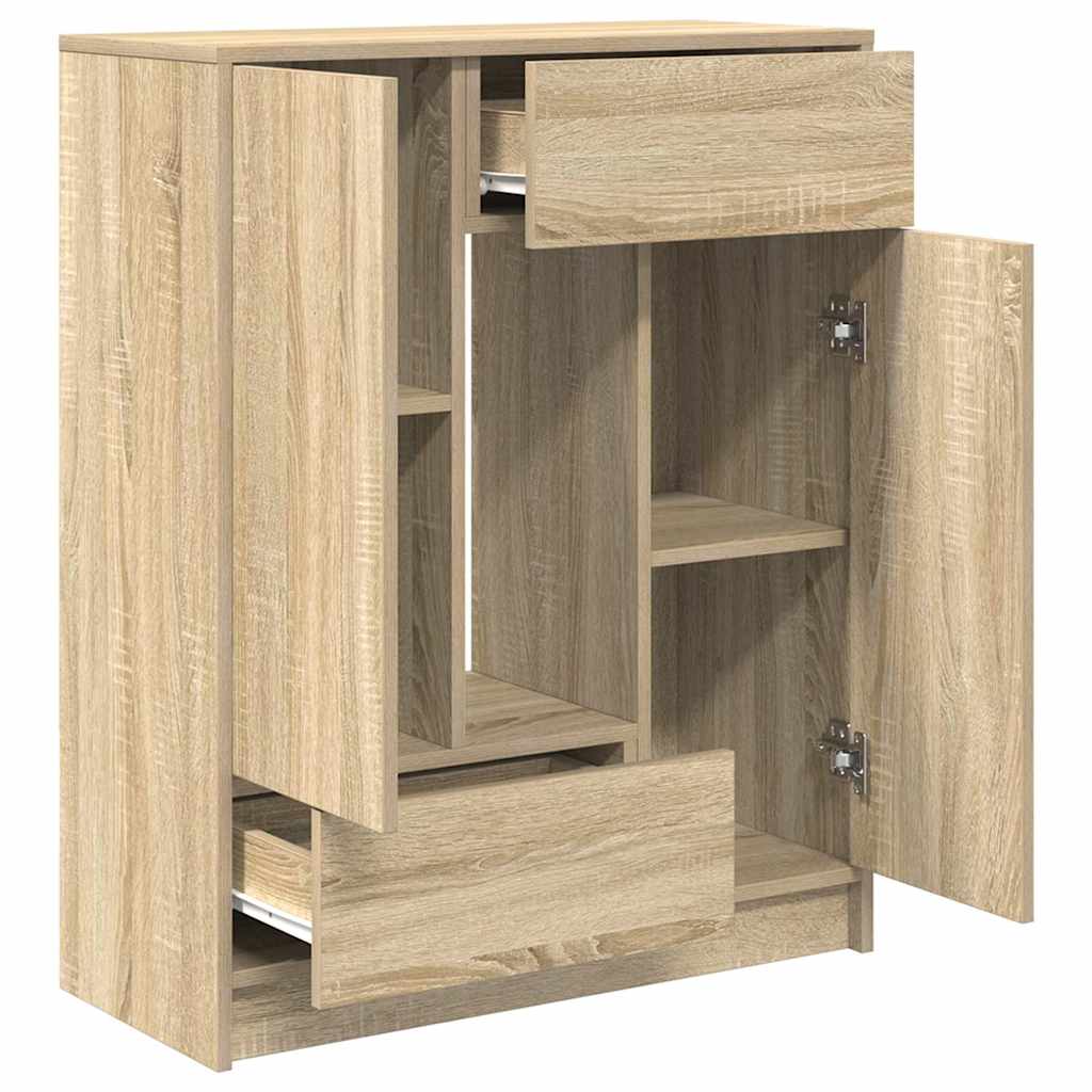 Bufetă cu sertare și uși Stejar Sonoma 73x31x90 cm GartenMobel Dekor