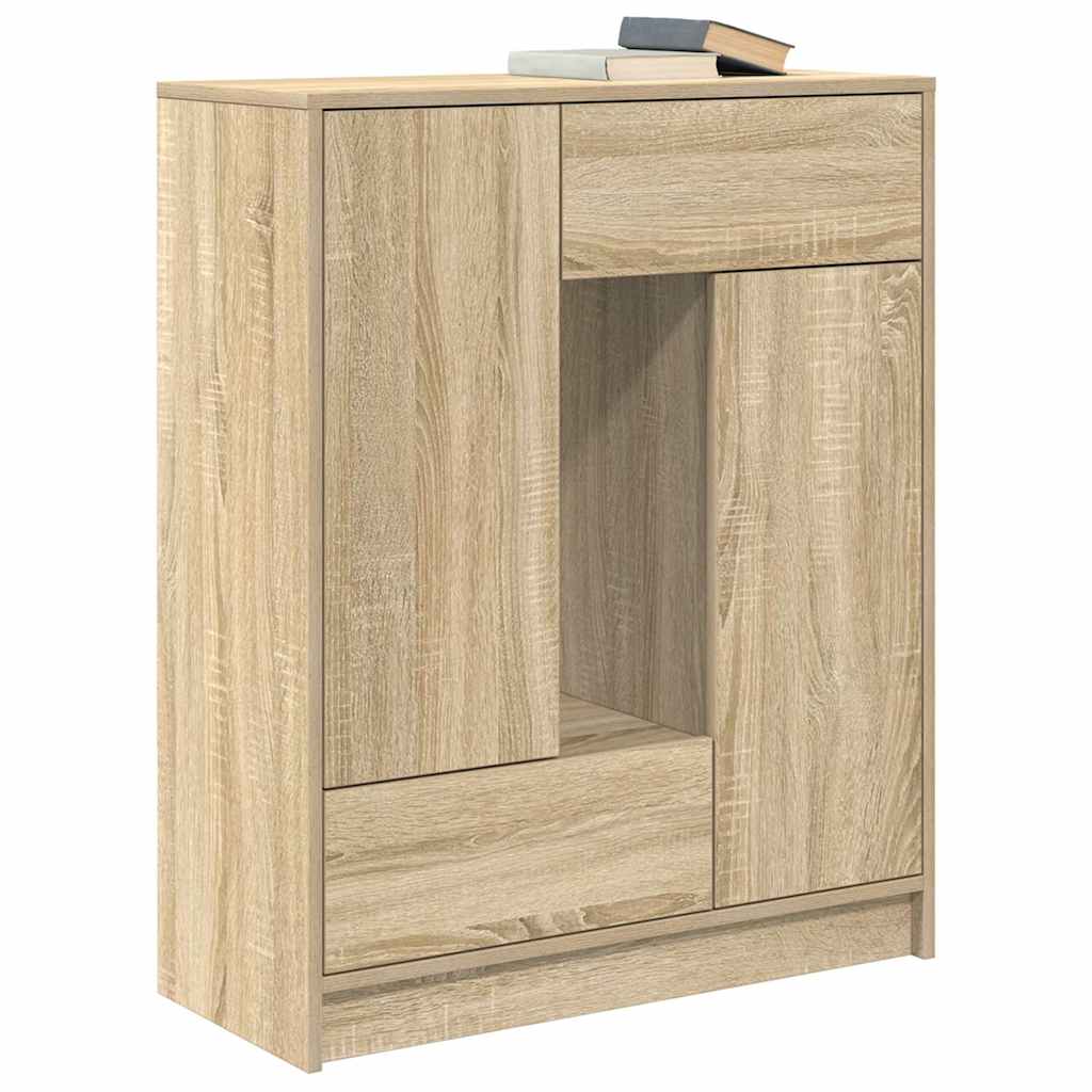 Bufetă cu sertare și uși Stejar Sonoma 73x31x90 cm GartenMobel Dekor