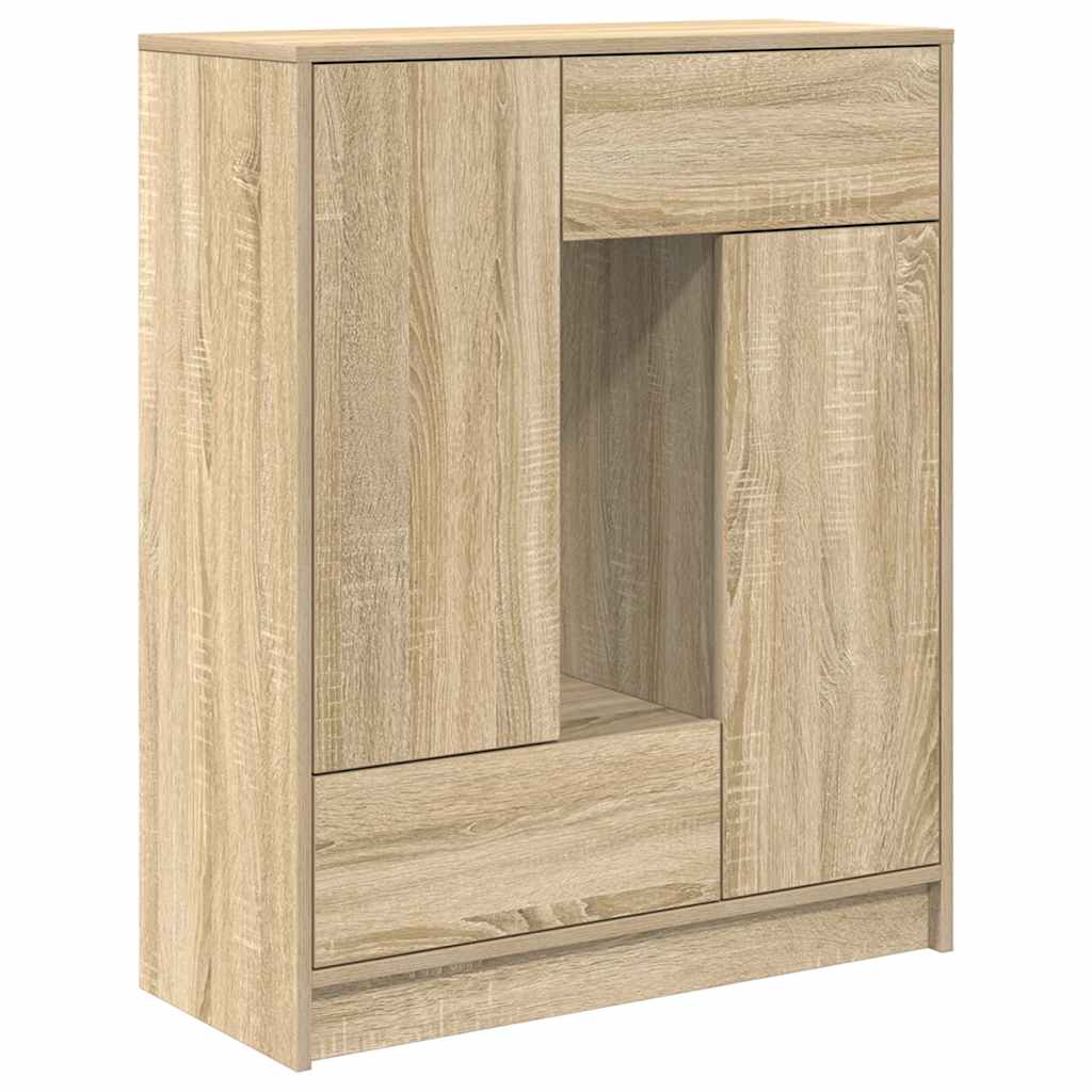 Bufetă cu sertare și uși Stejar Sonoma 73x31x90 cm GartenMobel Dekor