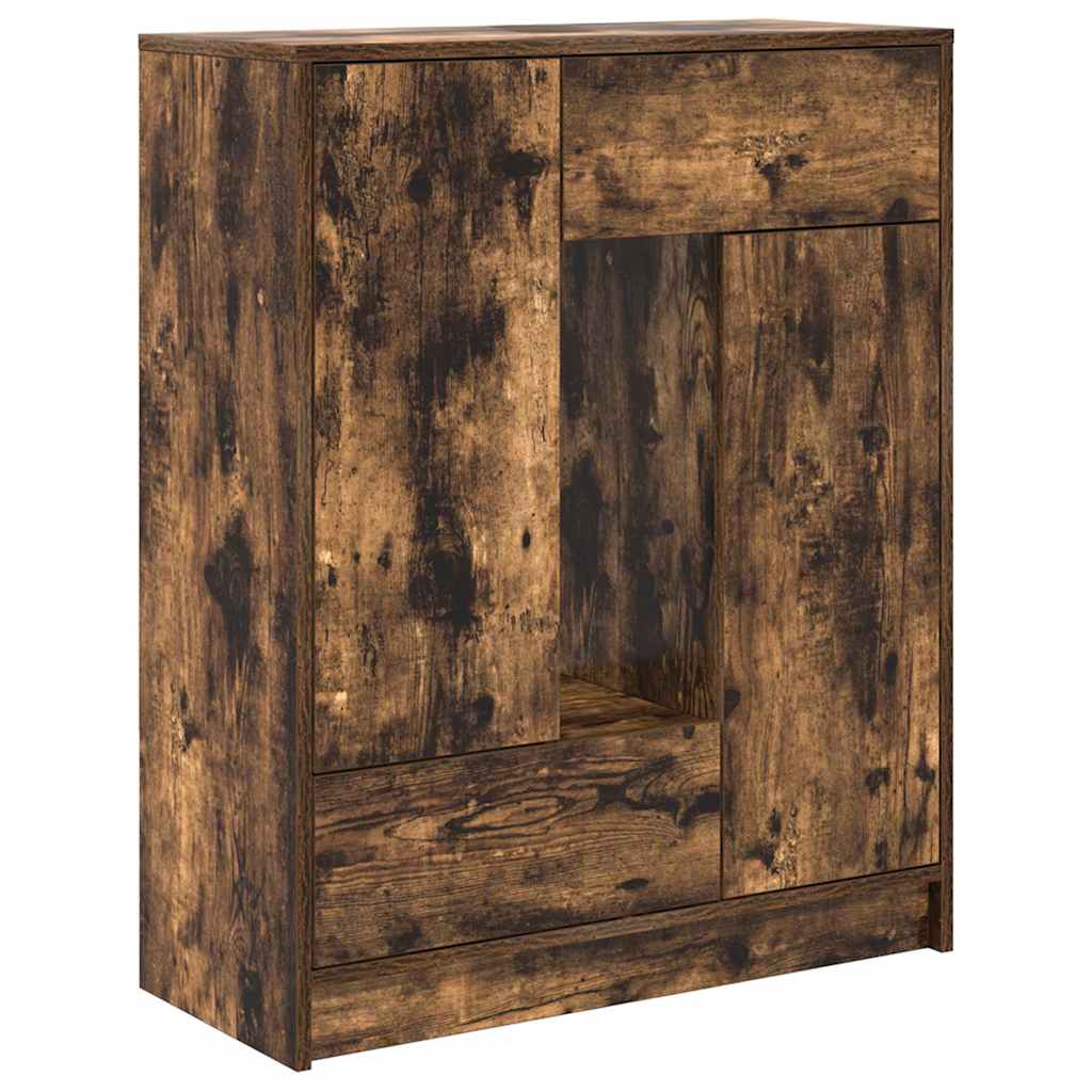 Bufetă cu sertare și uși Stejar afumat 73x31x90 cm GartenMobel Dekor