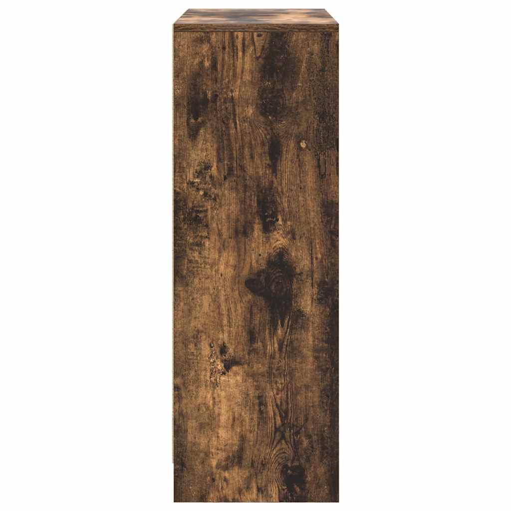 Bufetă cu sertare și uși Stejar afumat 73x31x90 cm GartenMobel Dekor