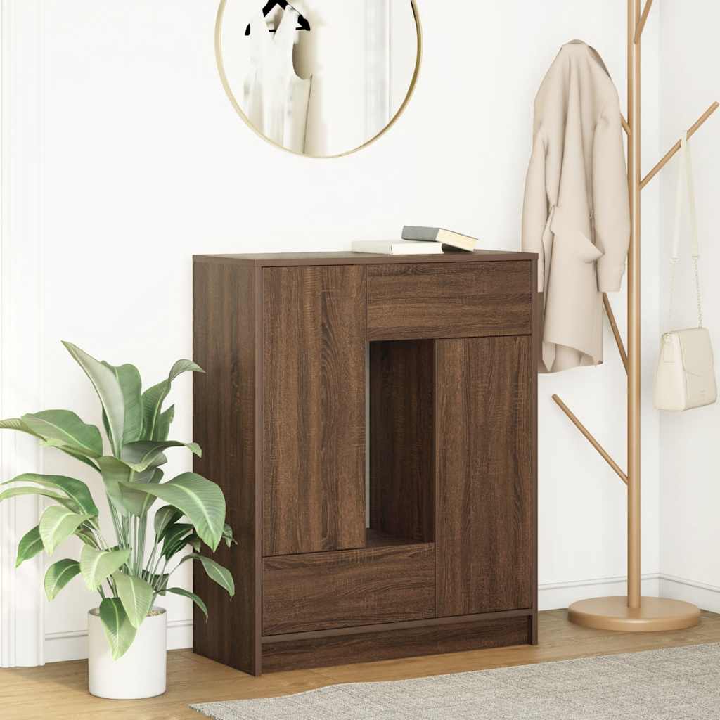 Bufetă cu sertare și uși Stejar maro 73x31x90 cm GartenMobel Dekor