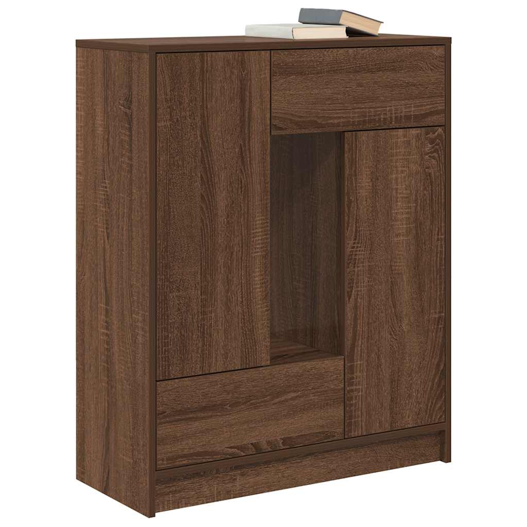 Bufetă cu sertare și uși Stejar maro 73x31x90 cm GartenMobel Dekor