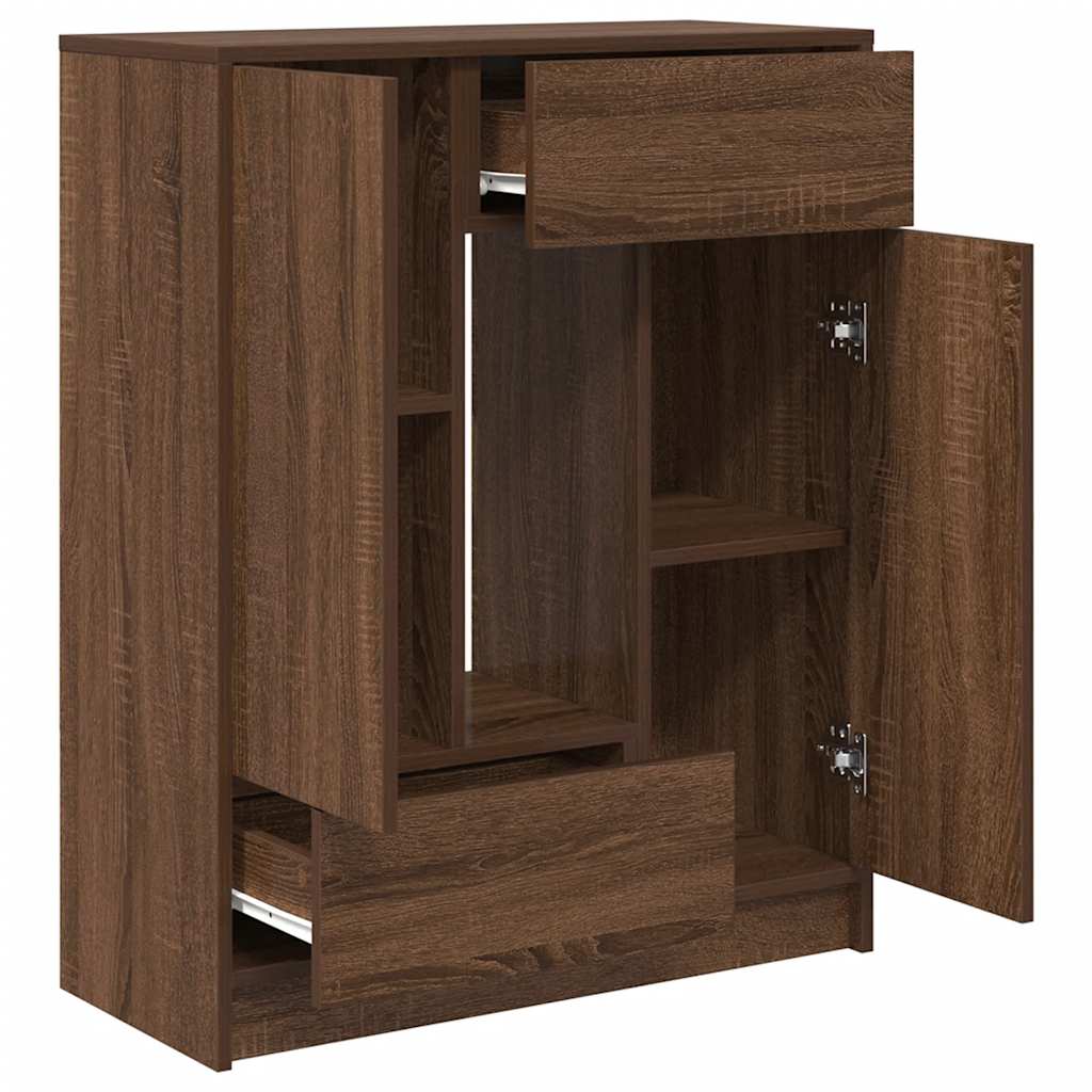 Bufetă cu sertare și uși Stejar maro 73x31x90 cm GartenMobel Dekor
